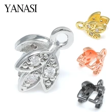 Застежки для сережек ручной работы клип Очаровательные Подвески Крюк Клип аксессуары для женщин Кристалл Агат DIY ювелирные изделия ожерелье серьги изготовление фурнитура для сережек бижутерии