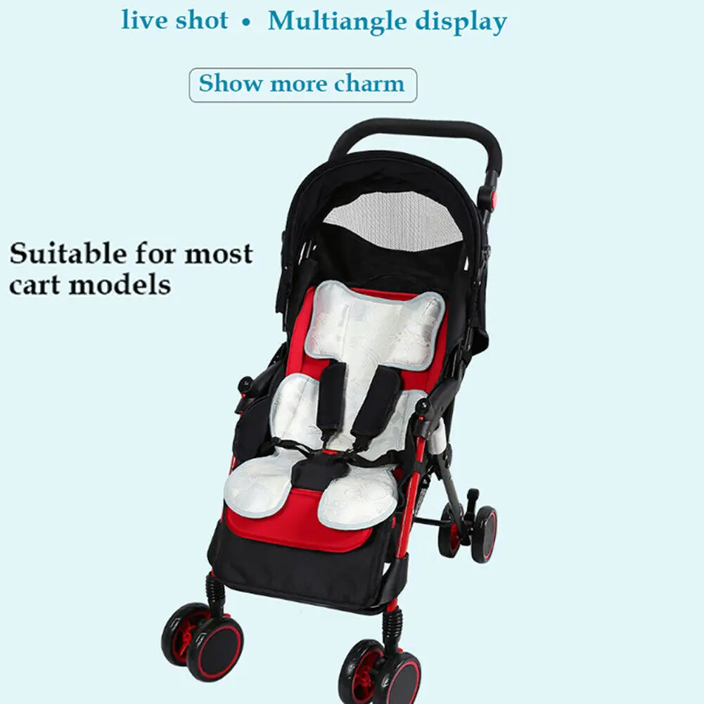

Summer Stroller Sleeping Mat Breathable Baby Mattress Linen Chair Cart Seat Kids