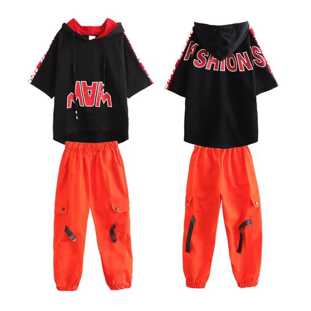 Kid Hip Hop Clothing Casual Shirt Hoodie Top SweatPants for Girls Boy Jazz Dance Costume Ballroom Dancing Clothes Wear 3
