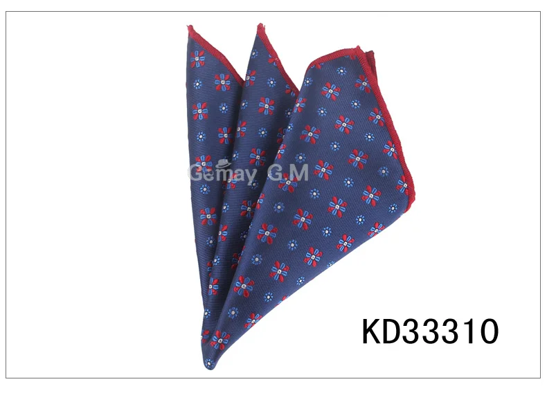 Пейсли Карманный квадратный цветочный платок для костюмов 25 см* 25 см Hankies для мужчин и женщин Брендовые костюмы карманные мужские платки - Цвет: KD33310