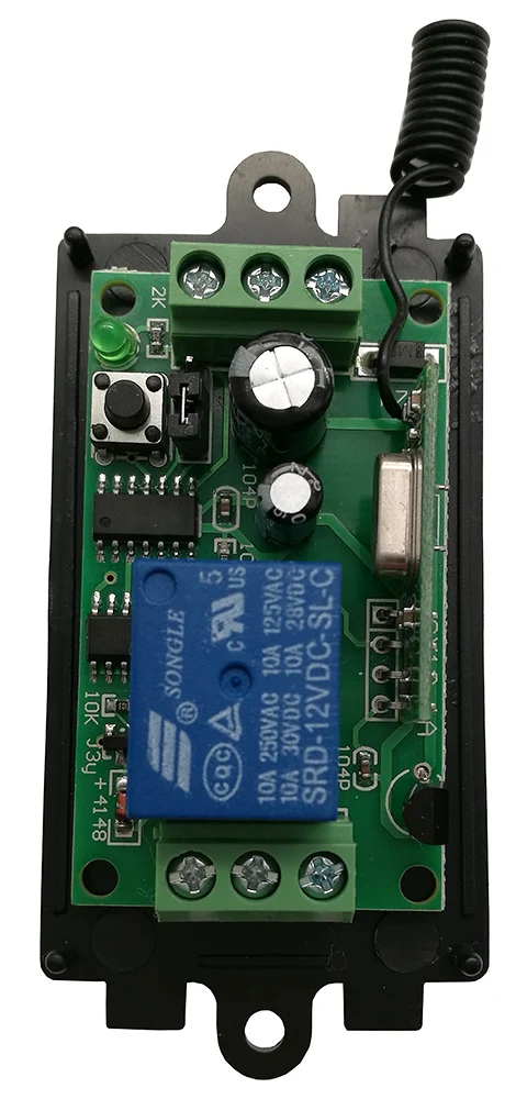 DC 9V 12V 24V 1 CH 1CH RF беспроводной пульт дистанционного управления Переключатель