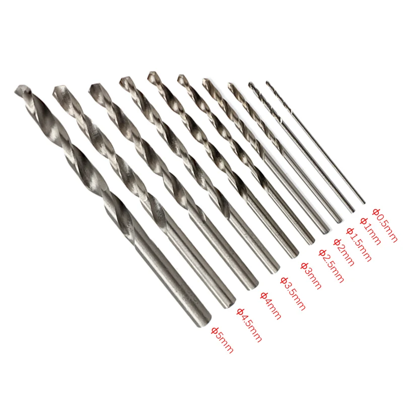 

HOT 10Pcs Micro HSS Twist Drilling Auger Bit Set for Electrical Drill Tools Kit NDS66