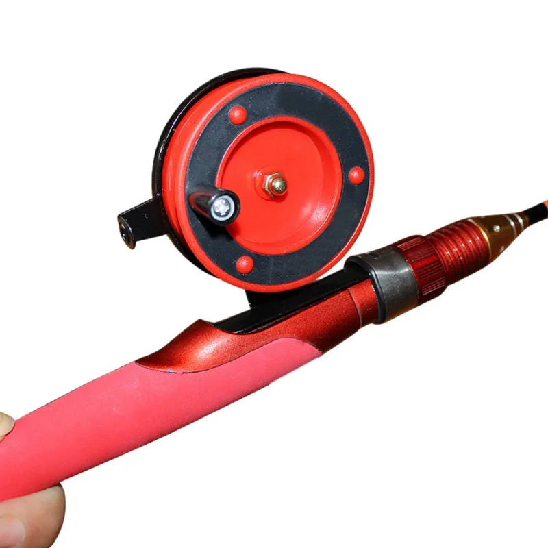 

50*55mm Fishing Reel Plastic Body Super Lightweight Raft Fly Sea Fish Wheel Spool Ice Fishing Spinneret Daiwa Wheel Reel