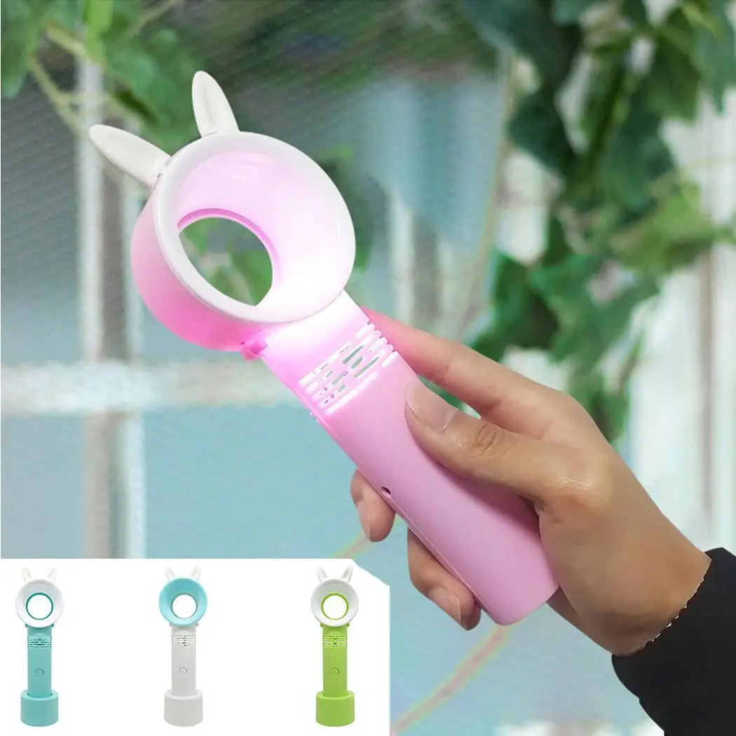 

Portable Mini Bladeless Cooler Safety Air Flow Cooling Mute USB Fan For Office Outdoor Travel Home Air Conditioning Fans