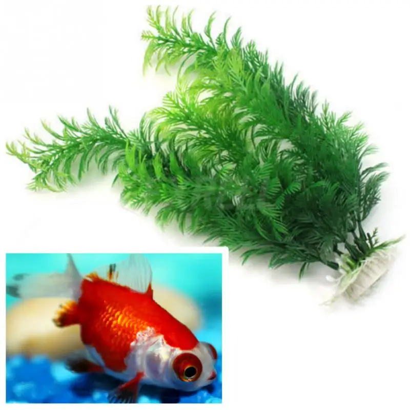 Пластиковая подводная трава 30 см, растения для аквариума, зеленые искусственные растения для аквариума
