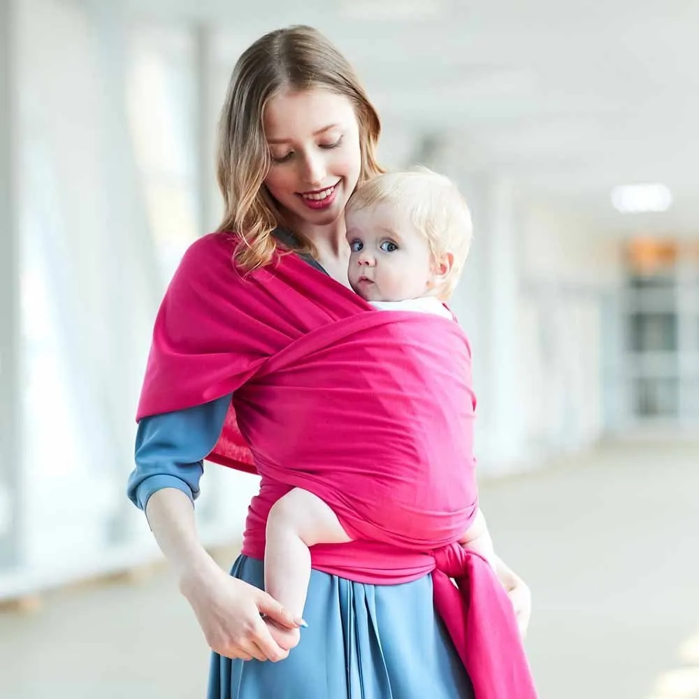 

Baby Breathable Wrap Carrier Sling For Newborns Soft Infant Wrap Birth Nursing Cover Breastfeed Adjustable Cotton Hipseat