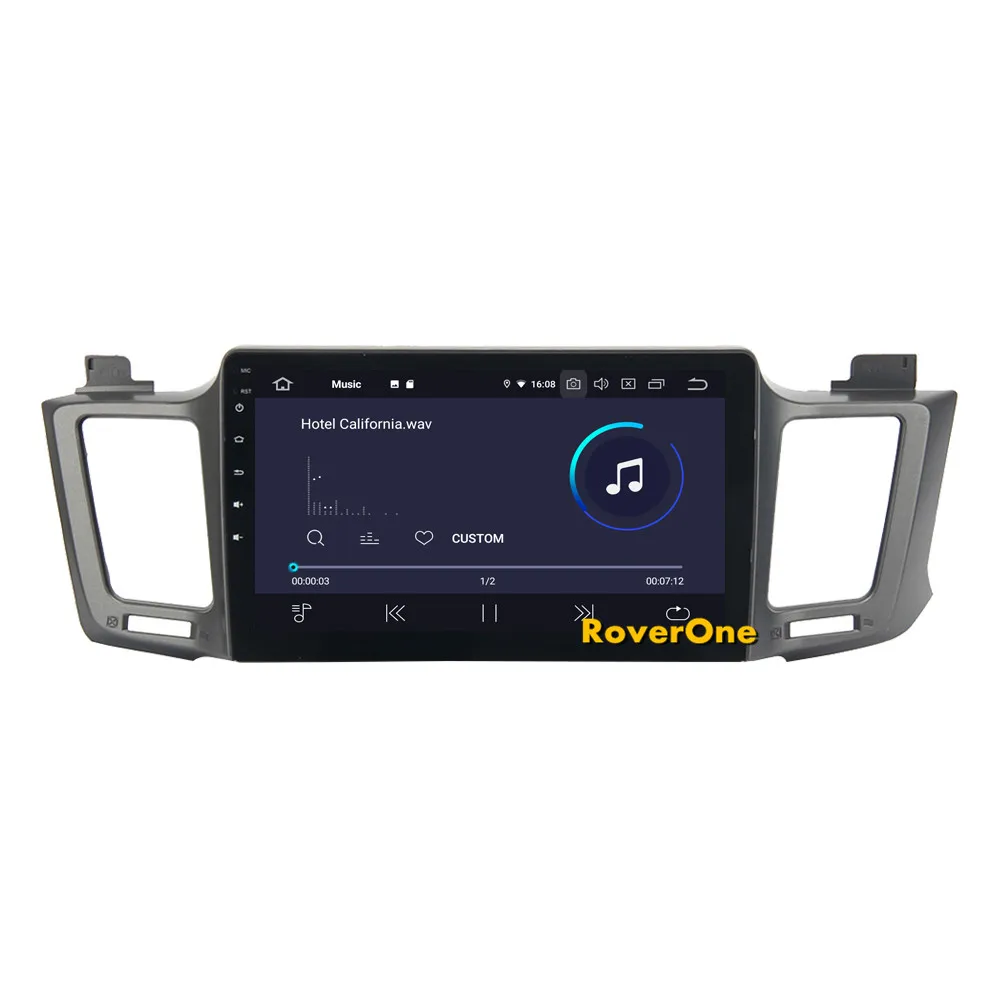 Discount RoverOne For Toyota RAV4 2013 2014 2015 2016 Android 9.0 Autoradio Car Multimedia Player Radio GPS Navigation Head Unit NO DVD 9