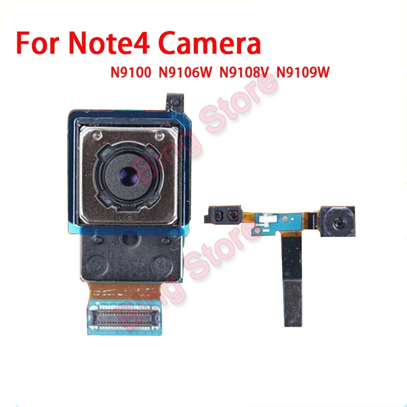 

Original tested Big Rear Back camera & small front Facing Camera Flex Cable Module for Samsung Galaxy Note 4 N910F N910C N9100