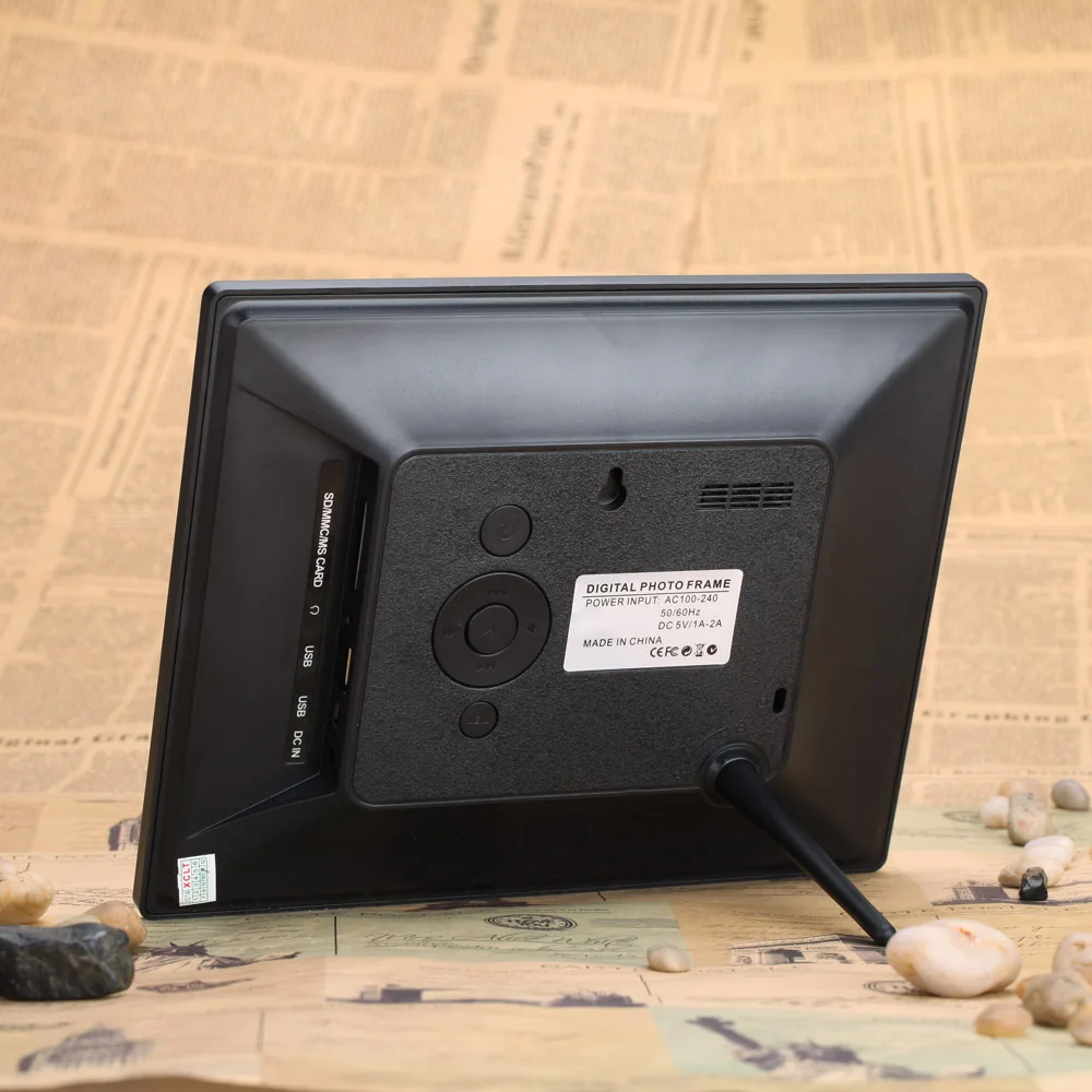Andoer 8 ''ультратонкий 1024*600 HD цифровой фоторамка с будильником MP3 MP4 видеоплеер
