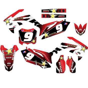 

Customized Number Gloss GRAPHICS & BACKGROUNDS DECAL STICKER for Honda CRF250R CRF250 2010 2011 2012 2013 CRF 250R CRF 250 R