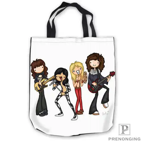 Пользовательские холст queen band ToteBags ручная сумка для покупок Повседневная пляжная