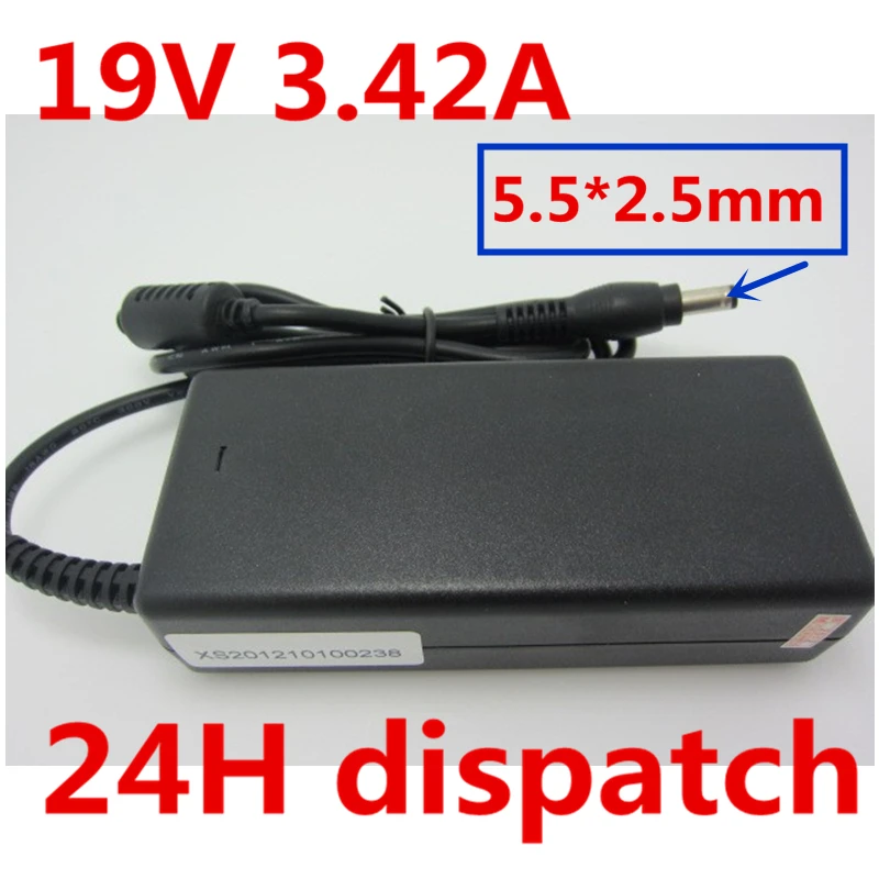 

19V 3.42A 65w Laptop Charger AC Adapter Power Supply for TOSHIBA SATELLITE L670 L670-02K L650D-02P L745 L745D L755 L755D