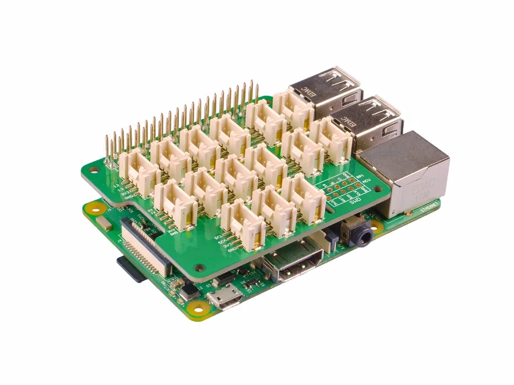 Подходит для Raspberry pi 3B/3B + плата расширения для Grove датчик MCU STM32 Grove база шляпа для Raspberry 2/3 B/B + Нулевой