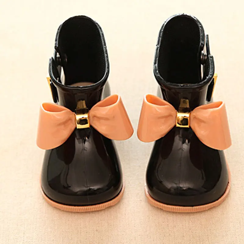 

Bow Girls Rain Boots Children Rubber Boots Waterproof Girl Baby Jelly Rain Shoes Fashion Rubber Kids Shoes for Toddler CSH309