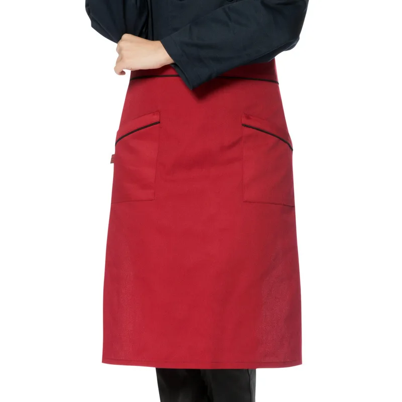 Korean men's half chef apron cute coffee restaurant Home cooking