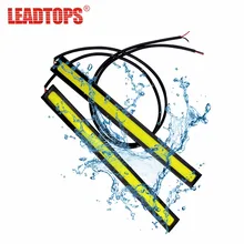 LEADTOPS 1Pcs COB LED Daytime Running Lights DC 12V DRL 14-17mm Waterproof Auto Car COB Driving Fog Lamp car styling DJ