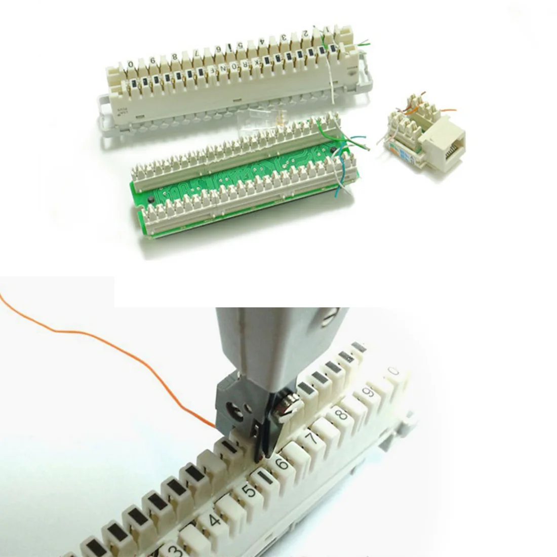 

NOYOKERE New Professional Telecom Phone Cable Cat5 RJ11 RJ45 Network Punch Down Network Tool