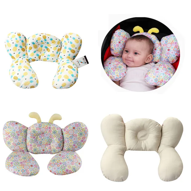 Forma de Abelha Cabeça do Bebê Encosto de Cabeça Infantil da Criança Assento de Segurança do Carro Suporte Travesseiro Carrinho Pescoço Proteção Macio Dormir
