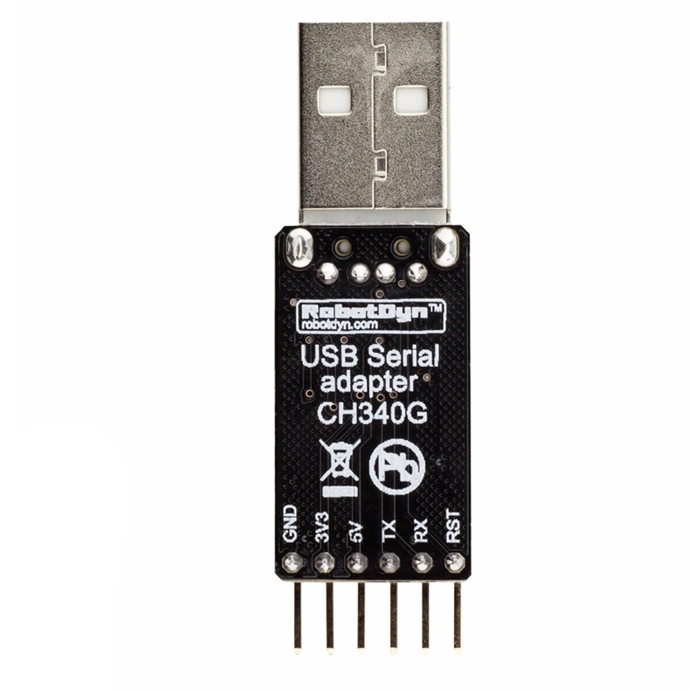 RobotDyn Usb к ttl Uart CH340-Serial Converter, 5 В/3,3 В Универсальный не нужно переключения, Ic Ch340g