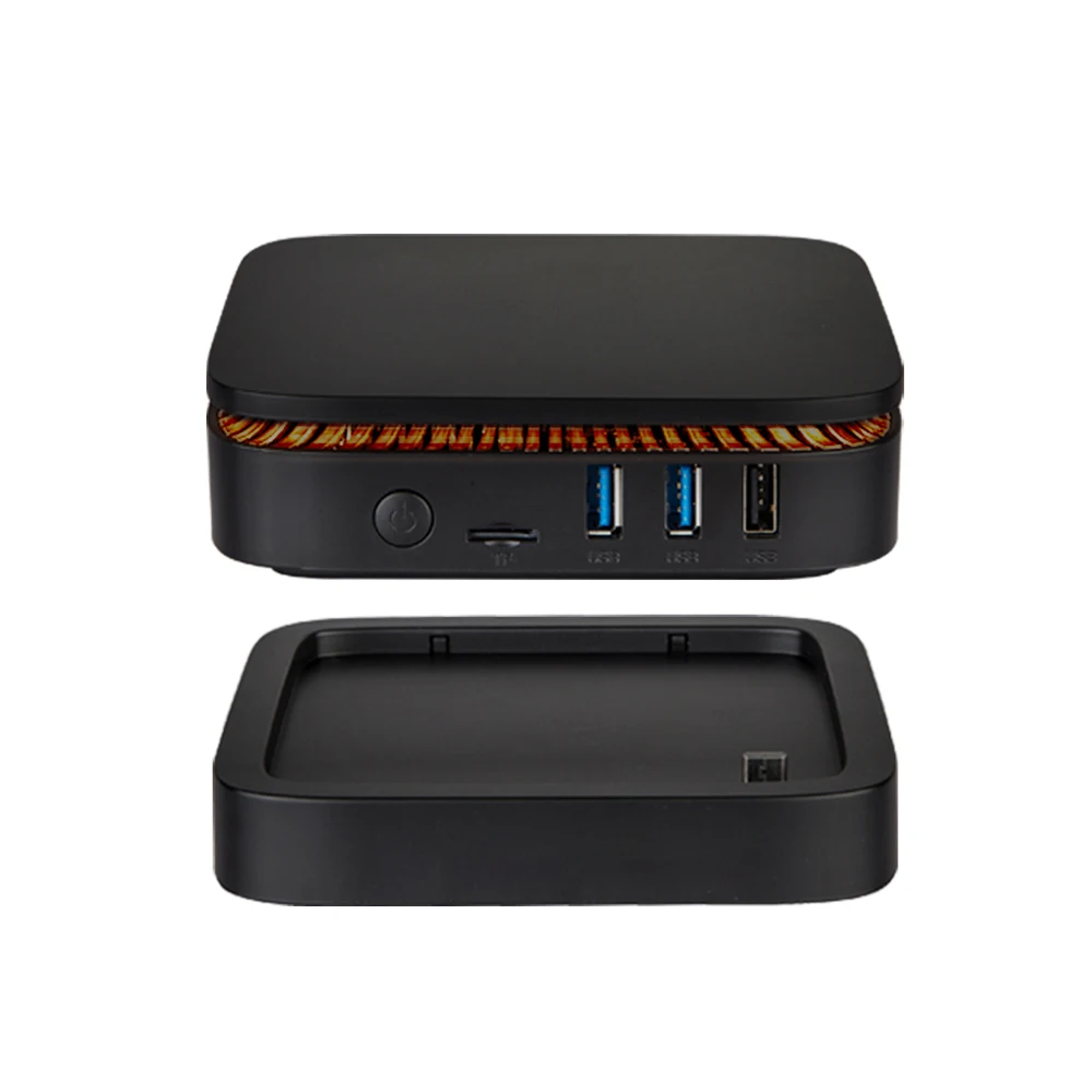Мини ПК AK1 Apollo Lake Celeron J3455 Windows 10 OS TV BOX 4G/64G четырехъядерный HDMI компьютер Stick мини