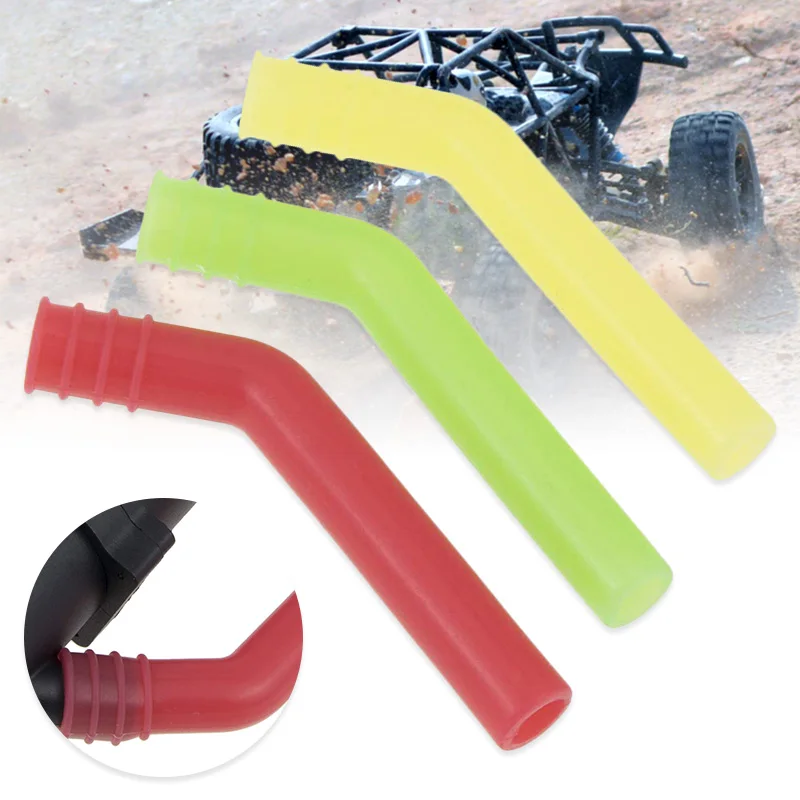 

3 Pcs Silicone Exhaust Extension Tube for KYOSHO HoBao RC 1:10 1:8 Car S7JN
