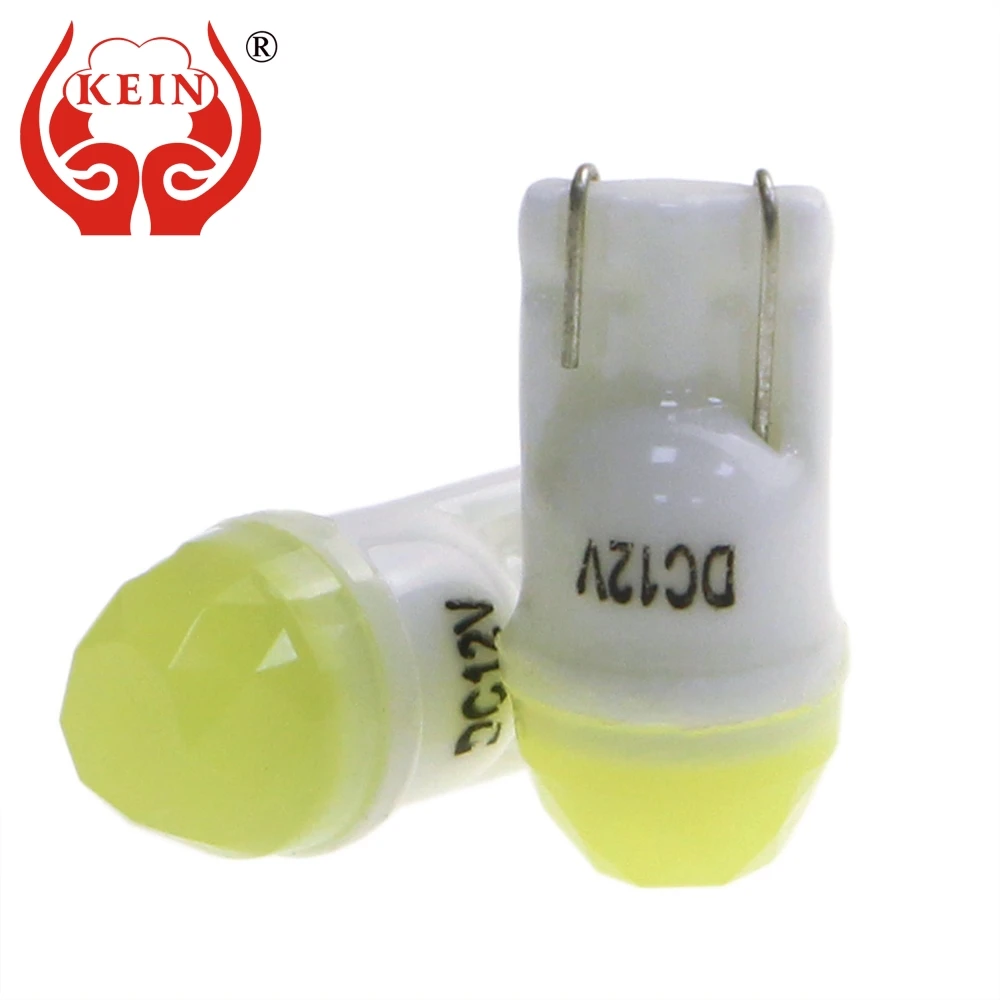 KEIN 4 шт. t10 led Автомобильные w5w COB лампы 194 168 светильник керамический авто чтение