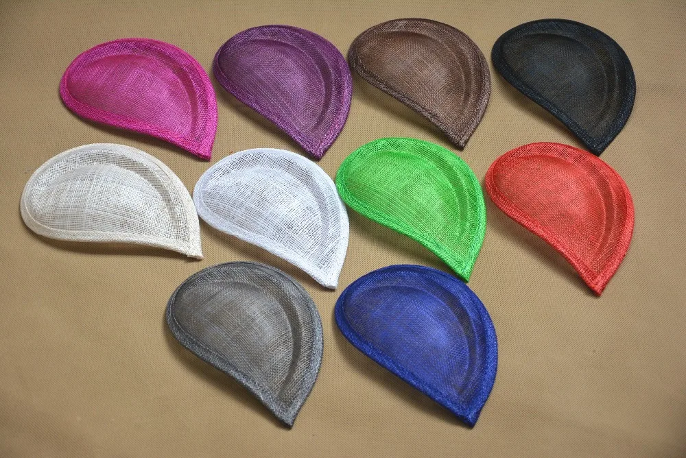 

1pcs 6.7" x 4.5" Teardrop Sinamay Hat Fascinator Base Millinery Craft Material B064