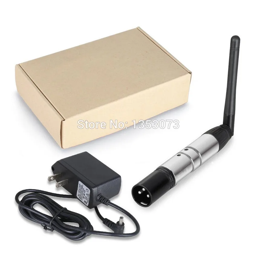 DMX512 Equipment wireless transmitter receiver set 2.4GHz XLR DMX transceiver for led Par DJ 1-2
