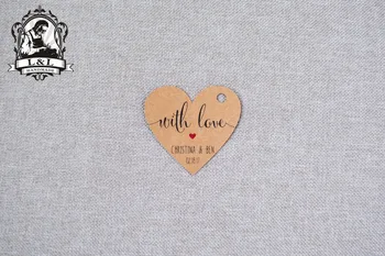 

#11 200 pcs 5x4.637cm kraft/white paper label Heart shape label wedding favor tags personalized tag Label customization