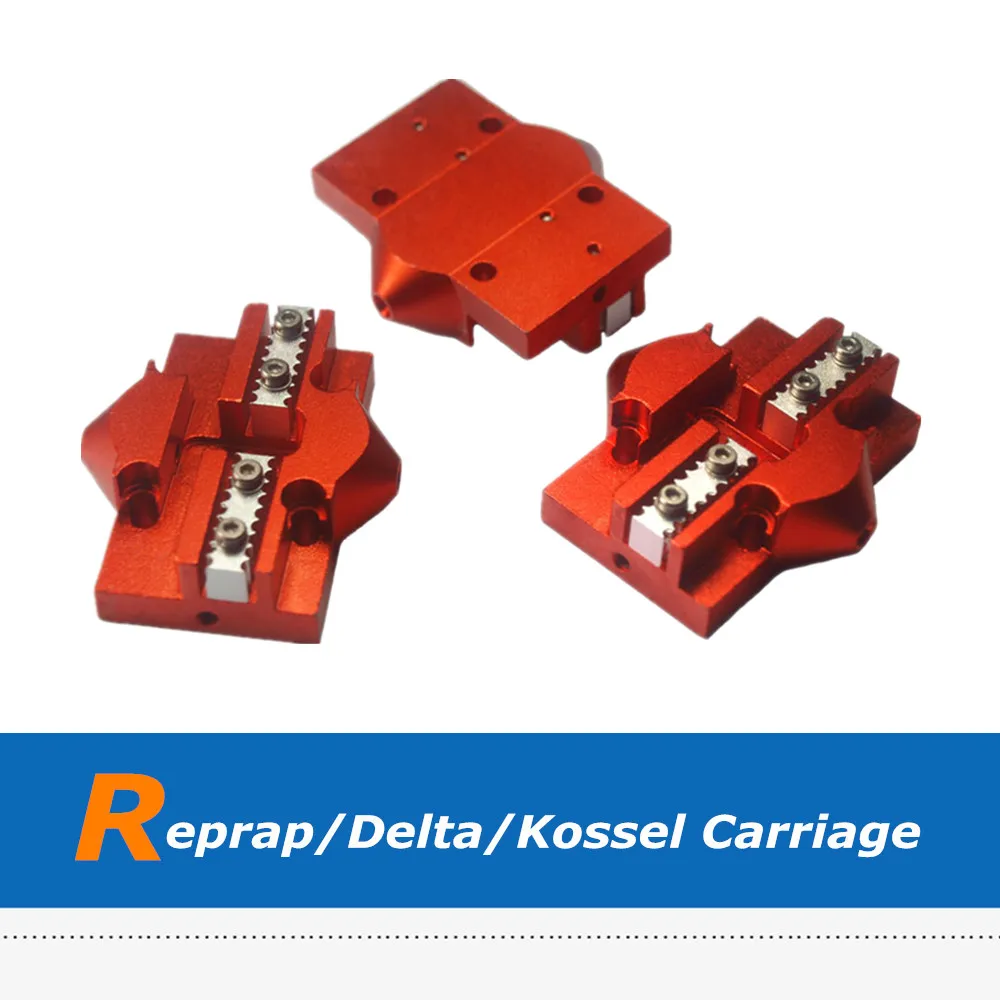 3 шт. Reprap Delta Kossel скользящая снасть запчасти для 3D-принтера каретка закрытого