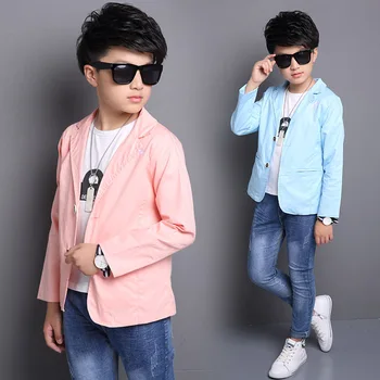 

2020 New Long Sleeve Boys Blazers Children Wedding Clothing Kids Casual Suits Autumn Jackets Costume Enfant Garcon Mariage Tops