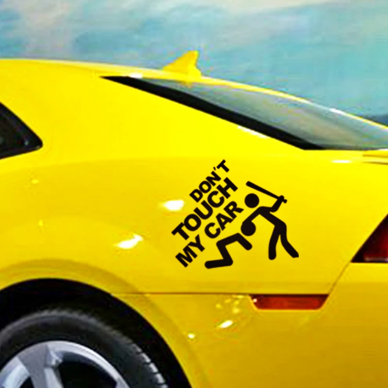 

Aliauto Don't Touch My Car Reflective Car Stickers Universal Decal Decoration for Nissan Volkswagen Toyota Nissan Peugeot Smart