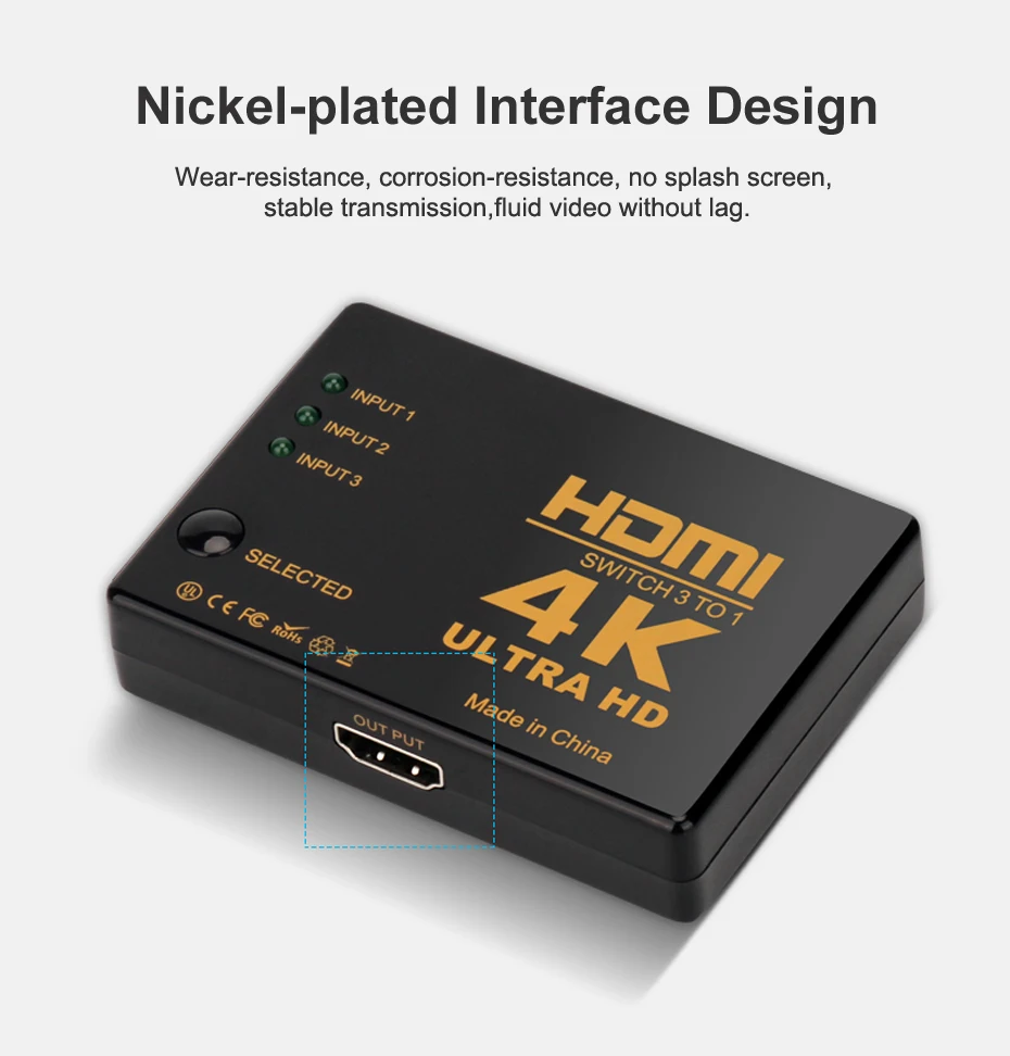 hdmi splitter 4k hdmi switch 4