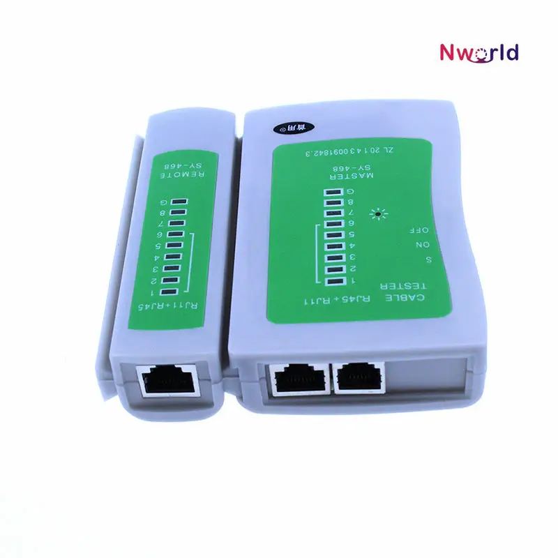 

Wholesale Professional Network Cable Tester RJ45 RJ11 RJ12 CAT5 UTP LAN Cable Tester Networking Tool Individual Package