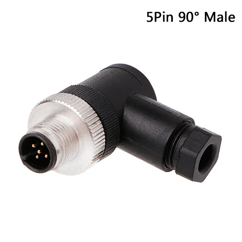 Новые горячие PG7 сенсор разъем IP67 3 4 5 Pin Мужской/Женский Разъем Водонепроницаемый винт прямой/правый угол M12 разъем - Цвет: J