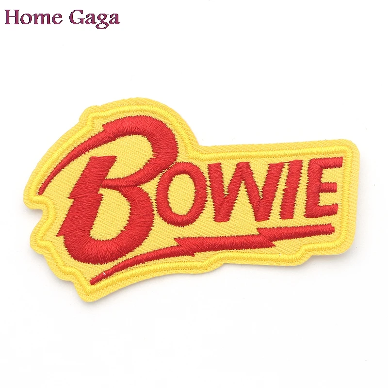 

5pcs/lot D0241 Homegaga New Arrival Memorial David Bowie Letter Patch Applique for Jacket Jeans Shoes Backpack Badges