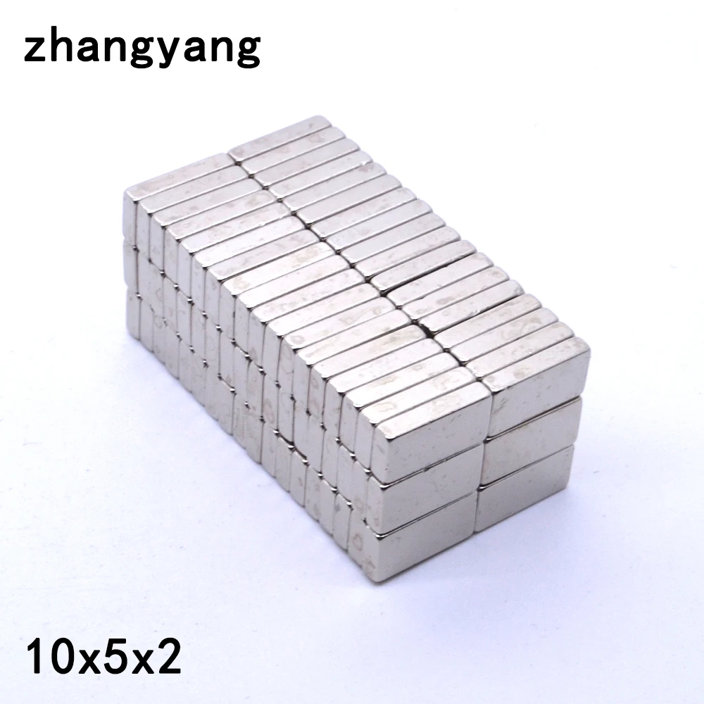 100Pcs/set Industrial N42 Super Strong Permanent Square Rare Earth