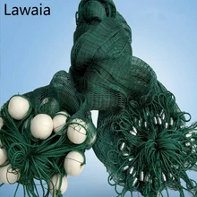 Lawaia 15m Long 1m High Casting Nets, Fishing Nets Pull, Pull-net Farms, Railing Anti-bird Netting, Fish Ponds Dragnet ponds 50g
