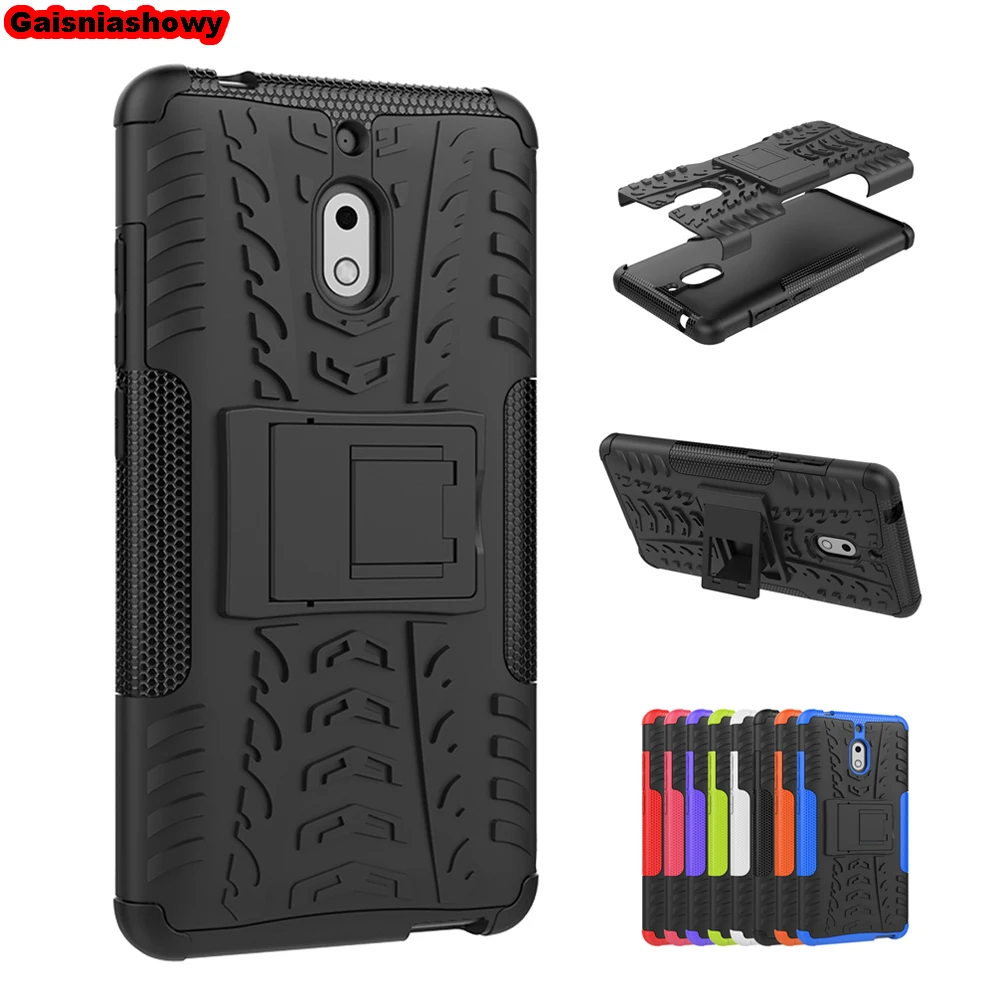 Shockproof Armor Case For Nokia 2.1 Hard PC Silicone Anti-knock 2018 Soft TPU Phone Cover Shell Coque |