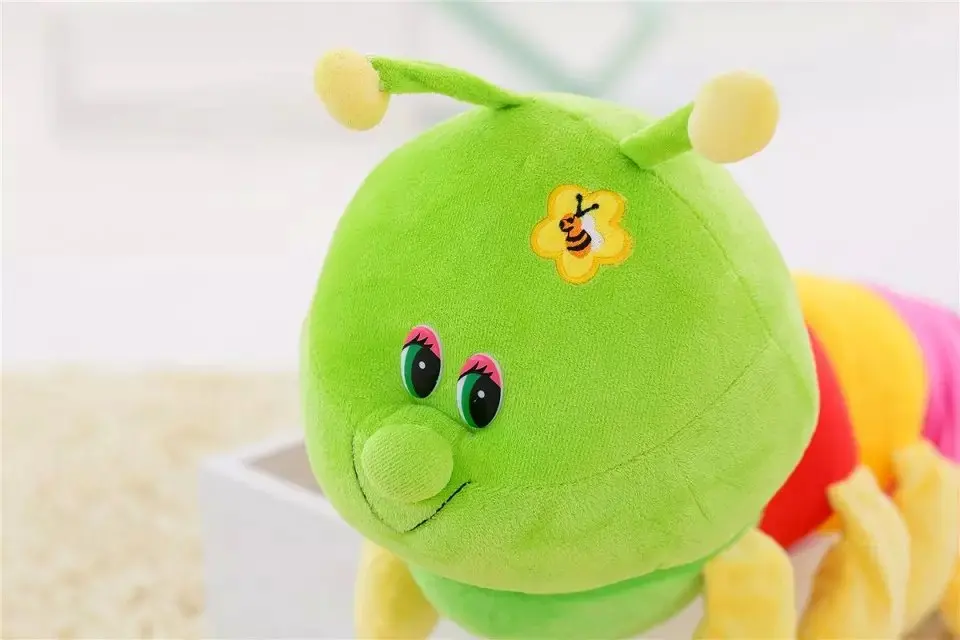 1 шт. 80 см Прекрасный Inchworm игрушки мягкие плюшевые гусеницы держать подушки игрушки куклы для детей ребенка и малыш плюшевые игрушки