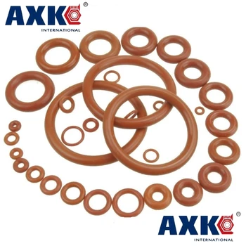 

1.9mm Thickness Silicon Rubber O-ring Sealing 5-25mm OD Red Heat Resistance O Ring Seals Gaskets