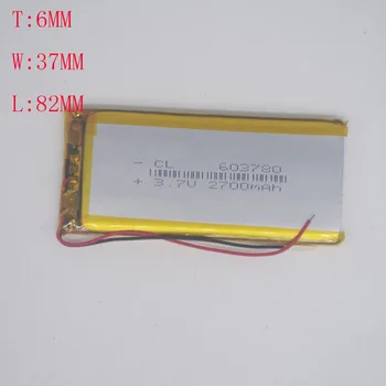 

603782 Driving Recorder Lithium Battery 3.7V Polymer Navigation 603780 Universal Charging 2700mah