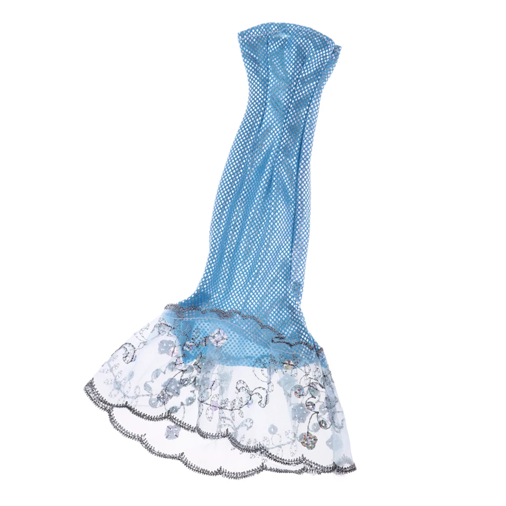 MagiDeal Doll Tube Top Lace Long Dresses Evening Dress for   Dolls Clothes Accessory