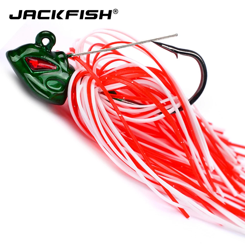 JACKFISH سبينيربايت 8 CM/15G الطعم باس معدن السمك الطعم الترتر اللحية بايك الصيد معالجة الرقص سبينر الصيد إغراء مع هوك JACKFISH سبينيربايت 8 CM/15G الطعم باس معدن السمك الطعم الترتر اللحية بايك الصيد معالجة الرقص سبينر الصيد إغراء مع هوك