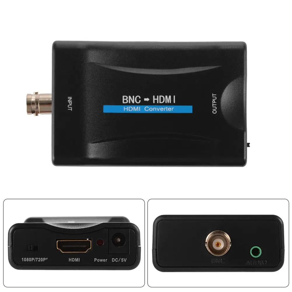 

1080P/720P BNC to HDMI Video Converter Adapter New for Camera/CCTV/Game Console/TV