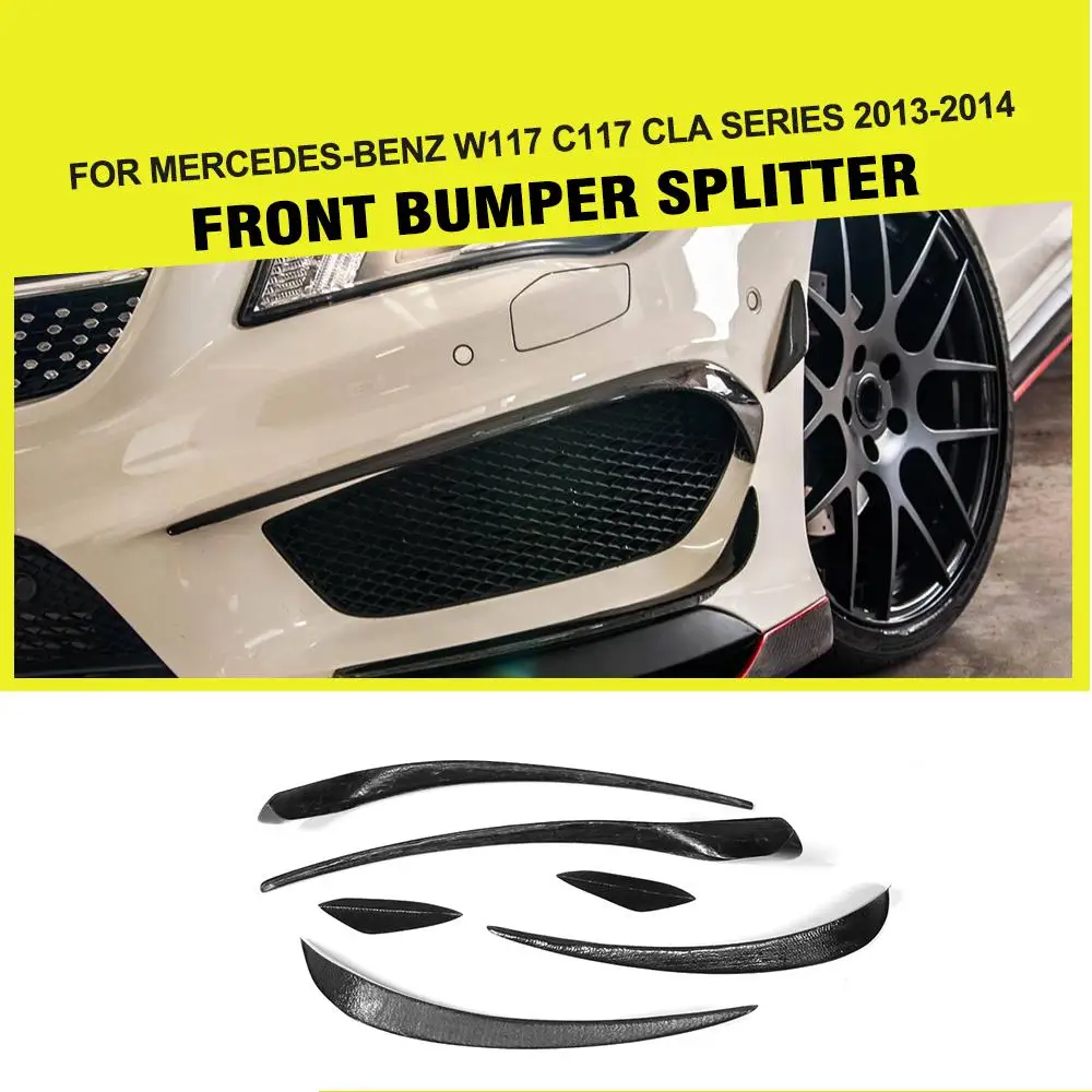 Carbon Fiber Front Bumper Air Vent Decoration Trim for Mercedes Benz