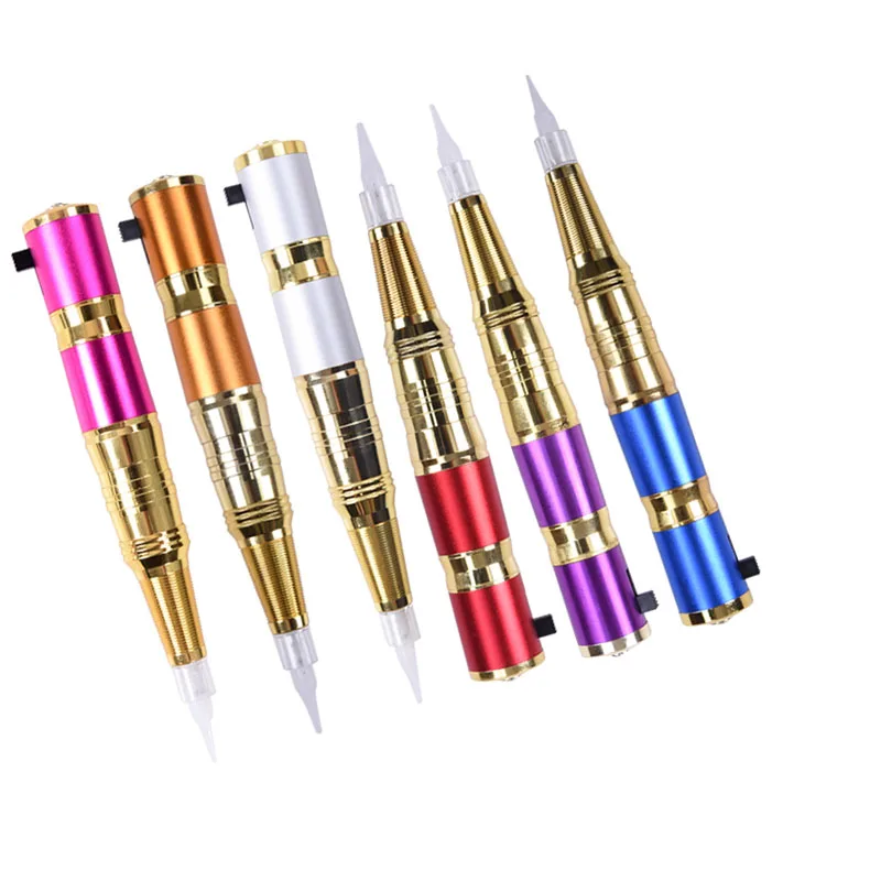  Charging Dermografo Universal Permanent Makeup Kit Eyebrow Lip Liner Tattoo Machine Tattoo Pen With