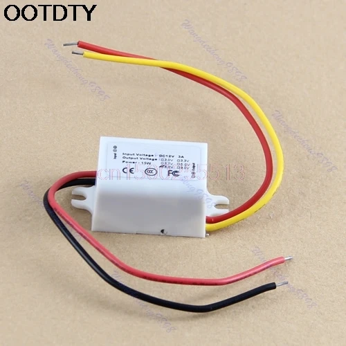 

DC DC Converter 15W 12V Step Down to 6V 3A Power Supply Module Waterproof-White