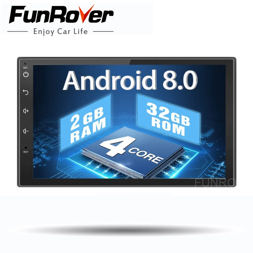 Zwei 2 din auto radio gps android 8.0 stereo Auto dvd Player Universal Autoradio Navigation Auto Multimedia Player steuergerät navi RDS Günstig