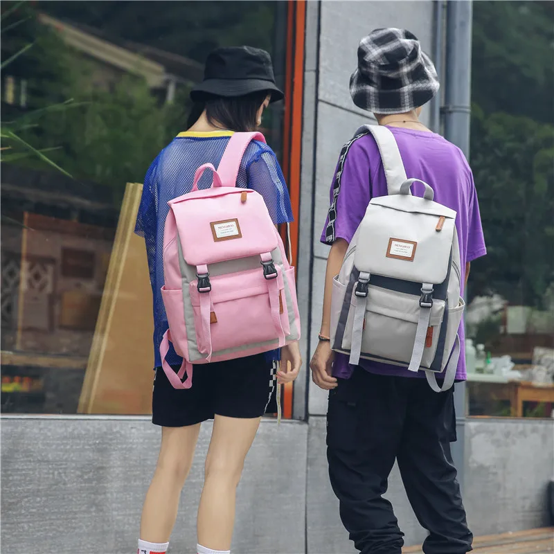 Menghuo Cover Backpack Women Leisure Travel Laptop Backpacks Men Business Mochila Waterproof Nylon Teenagers Student School Bags (19)